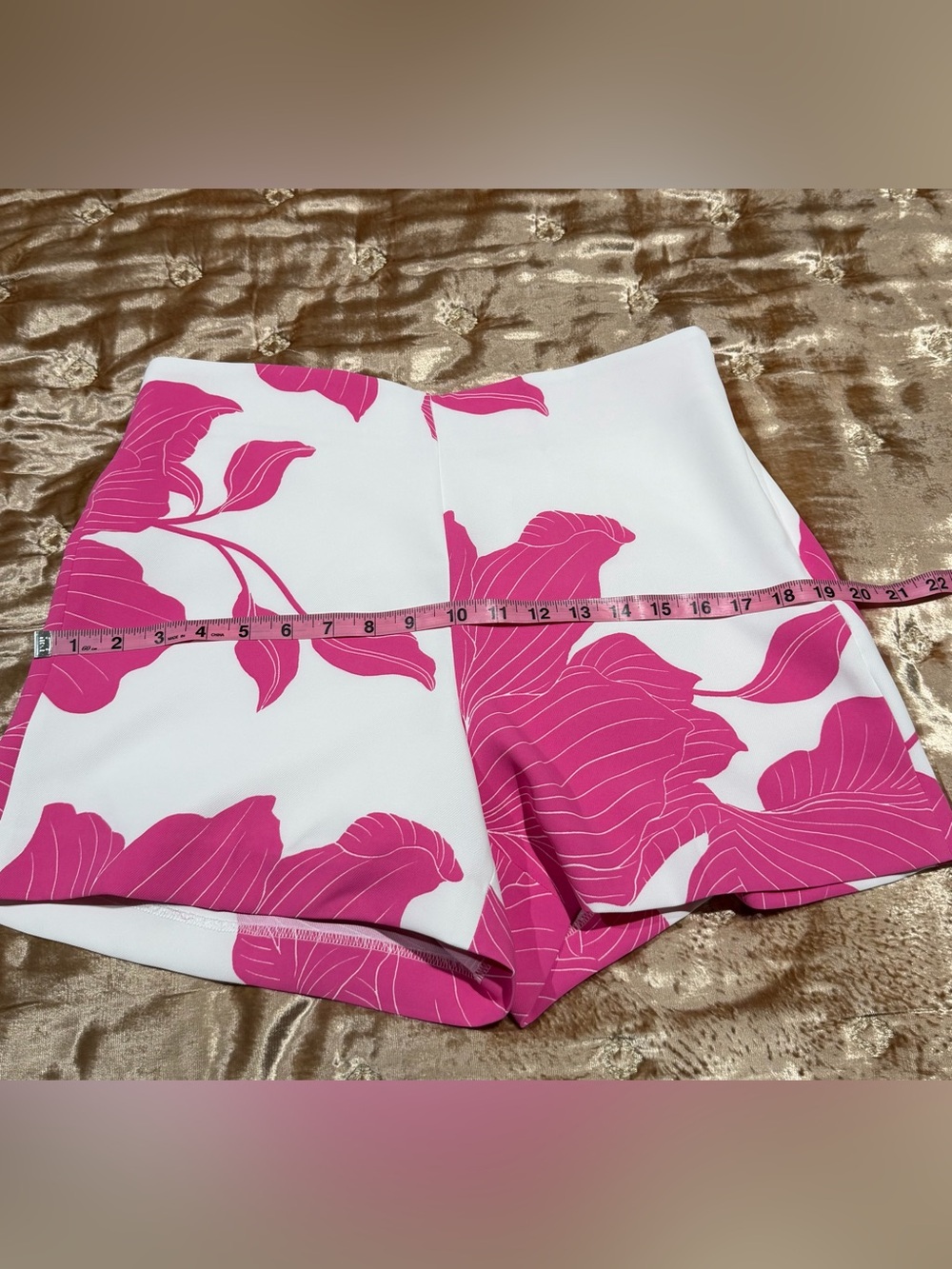Ann Taylor Pink Rhododendron Print Bermuda Shorts - Picture 8 of 10